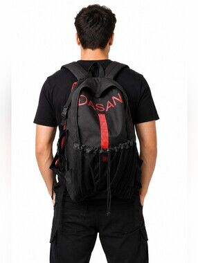 Black and Red Men's Backpack - Casual Daypack